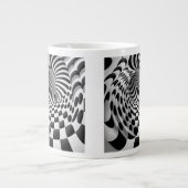 Op Art Tunnel Jumbo-Tasse (Vorderseite)