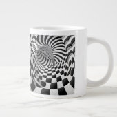 Op Art Tunnel Jumbo-Tasse (Rechts)