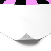 Op Art Wheel - Light Violet und Black Poster (Ecke)