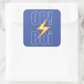 OP Boi Gamer White Sticker (Tasche)