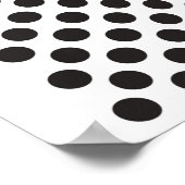 Op Dots B&W Poster (Ecke)