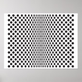 Op Dots B&W Poster (Vorne)