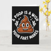 Op Emoticon A Op Is A Wish Your Fart Makes Gag Bir Karte (Gelbe Blume)