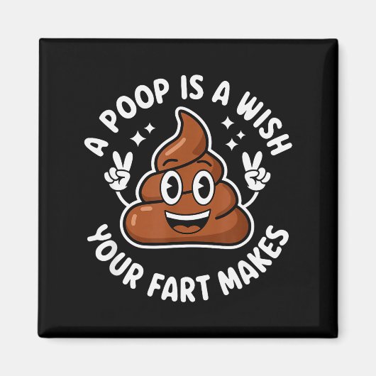 Op Emoticon A Op Is A Wish Your Fart Makes Gag Bir Magnet (Vorne)