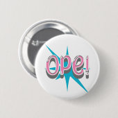 Op, Funny Midwest Slang | Retro Rosa und Blau Button (Vorne & Hinten)
