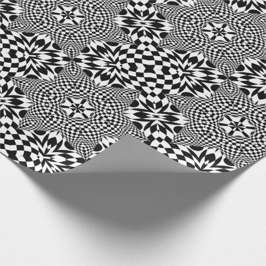 OP-Kunst Prix Madhi Schwarzweiss Geschenkpapier (Ecke)