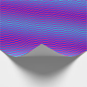 OP-Kunst Rigel Blau und fuschia Geschenkpapier (Ecke)
