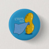 OP: Linus Knopf Button (Vorderseite)