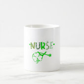OP-Schwester Stethoskop Kleeblatt St Kaffeetasse (Mittel)