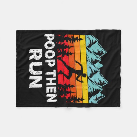 Op Then Run Funny Running Quotes For Marathon Runn Fleecedecke (Vorderseite (Horizontal))