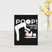 Op There It Is Mom Dad Baby Diaper Changing Funny Karte (Gelbe Blume)