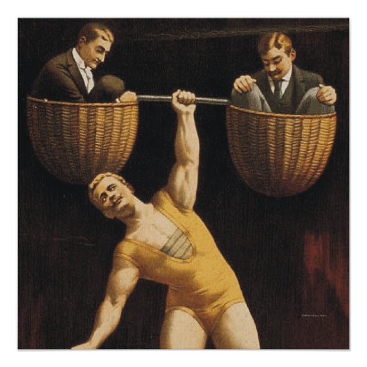 OP WeighHebung der alten Schule Poster (Vorderseite)