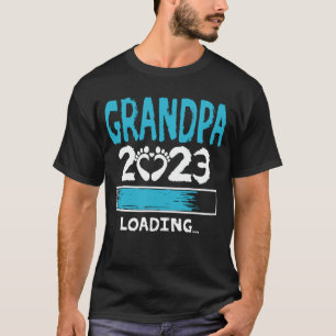 Opa 2023 Neue Großvater Großvater wird beladen T-Shirt
