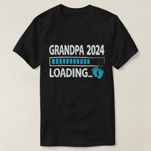 Opa 2024 Neue Großvater Großvater wird beladen T-Shirt (Design vorne)