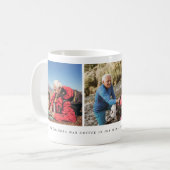 Opa 3 Foto-Collage Benutzerdefiniertes Zitat Kaffeetasse (Vorderseite Links)