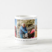 Opa 3 Foto-Collage Benutzerdefiniertes Zitat Kaffeetasse (Mittel)