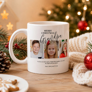 Opa 3 Fotocollage Opa Frohe Weihnachten Kaffeetasse