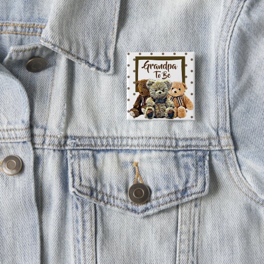 Opa als Teddy Bear Baby Dusche Button (Beispiel)