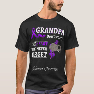 Opa Alzheimer Awareness Support Elefant T-Shirt
