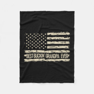 Opa am Besten gegen die Flagge der USA Fleecedecke