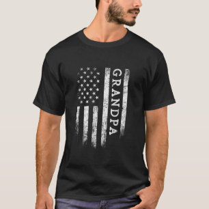 Opa American Flag Grandpa gibt Patriotic Fath T-Shirt