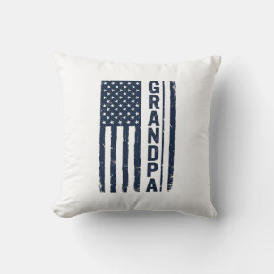 Opa Amerikanische Flagge Distressed Patriotisches  Kissen