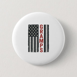 Opa Amerikanische Flagge Vintage Patriotischer Vek Button