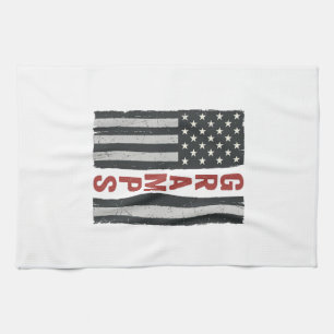 Opa Amerikanische Flagge Vintage Patriotischer Vek Geschirrtuch