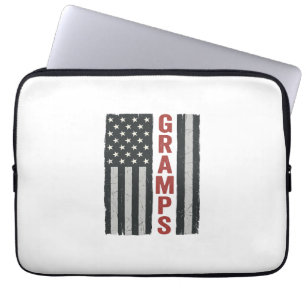 Opa Amerikanische Flagge Vintage Patriotischer Vek Laptopschutzhülle