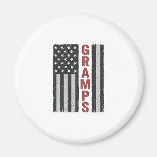 Opa Amerikanische Flagge Vintage Patriotischer Vek Magnet