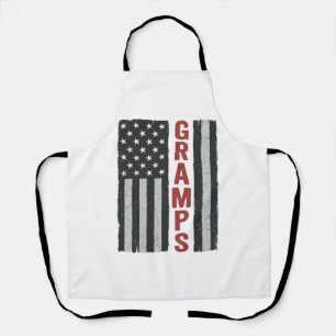 Opa Amerikanische Flagge Vintage Patriotischer Vek Schürze