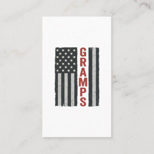 Opa Amerikanische Flagge Vintage Patriotischer Vek Visitenkarte