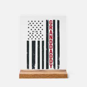 Opa Amerikanische Flagge Vintage Patriotisches Des Acrylschild