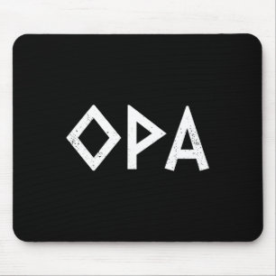 Opa Ancient Griechischer Stolz Fahne Griechischer Mousepad