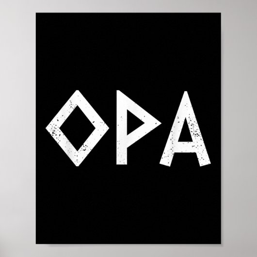 Opa Ancient Griechischer Stolz Fahne Griechischer Poster (Vorne)