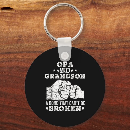 Opa And Grandson A Bond That Cant Be Broken Grandp Schlüsselanhänger (Vorderseite)