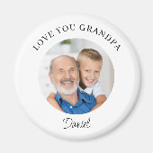 Opa Andenken Foto "Liebe Opa" Magnet (Vorne)