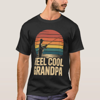 Opa-Angeln Retro-Rolle Cool Opa-Motiv T-Shirt