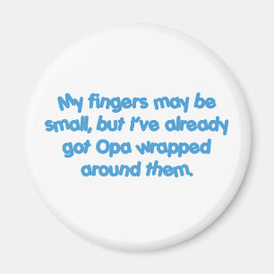 Opa' s eingewickelt (Blau) Magnet