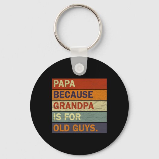 Opa Art for Men Großvater Papa Paradies Vater Schlüsselanhänger (Vorderseite)