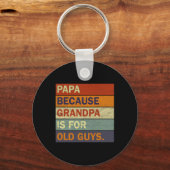 Opa Art for Men Großvater Papa Paradies Vater Schlüsselanhänger (Vorderseite)