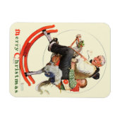 Opa auf Schaukelpferd Magnet (Horizontal)