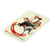 Opa auf Schaukelpferd Magnet (Linke Seite)