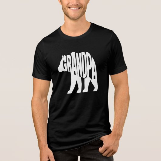 Opa Bär Tri-Blend Shirt (Vorderseite)