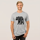 Opa Bär Tri-Blend Shirt (Vorderseite voll)