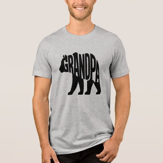 Opa Bär Tri-Blend Shirt (Vorderseite)