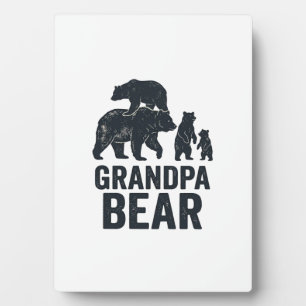 Opa Bär Vintage Gravur Familie Bär Shirt D Fotoplatte