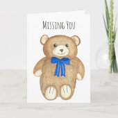 Opa-Bärenkarte "Vermisstes Du" Karte (Vorderseite)