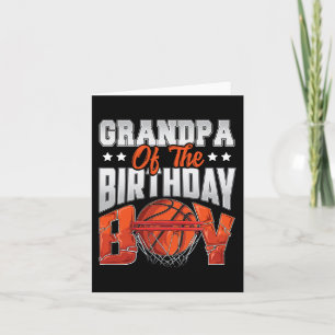 Opa Basketball Geburtstagsjunge Familie Baller b-d Karte