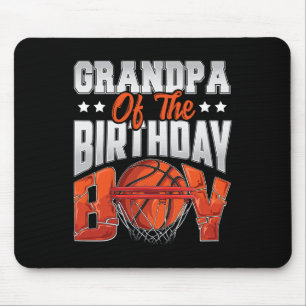 Opa Basketball Geburtstagsjunge Familie Baller b-d Mousepad